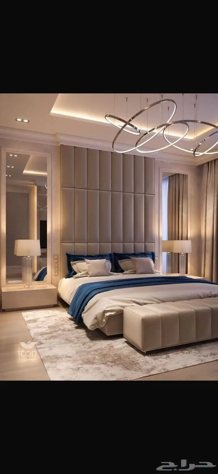 غرف نوم خزانات خشبيه ديكورات 0