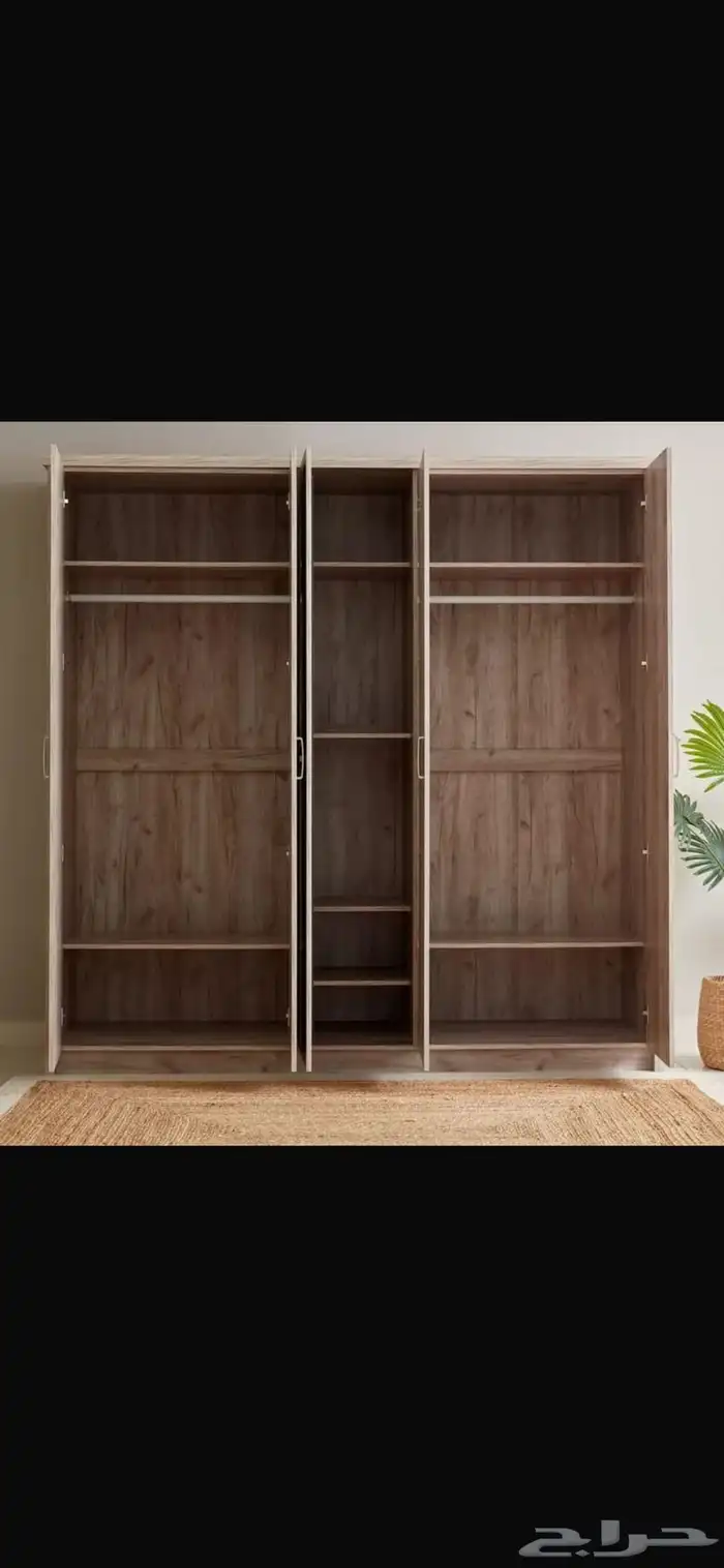 غرف نوم خزانات خشبيه ديكورات 1