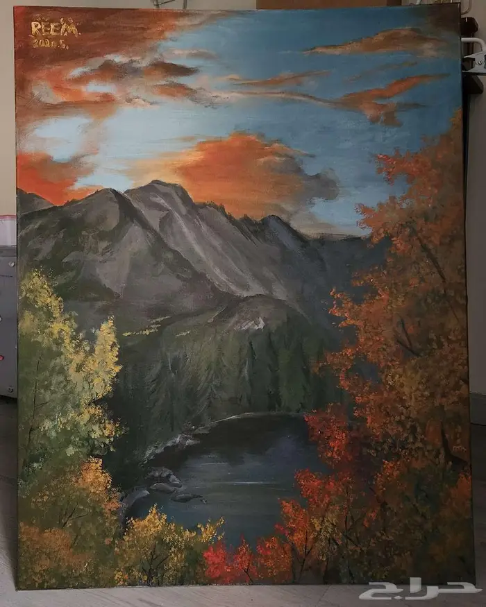 لوحه اصليه مرسومه من صاحب الحساب مقاس 90x70 0