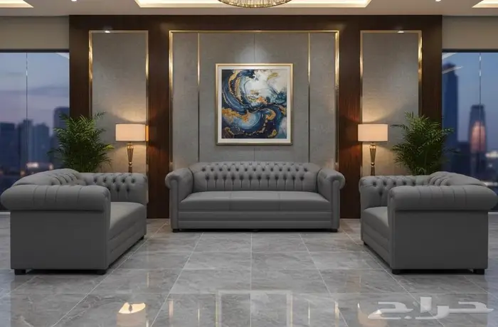 فخم كنب جلد مكتبي مع زمان في توصيل سريع و دفع عند الاستلام 9