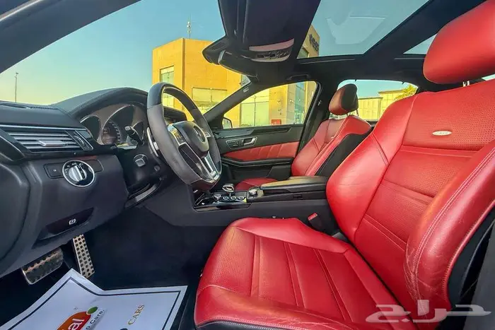 مرسيدس E63 AMG V8 2013 رمادي غامق سعودي 8