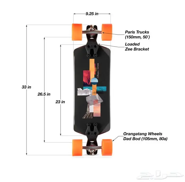 Loaded Skateboard - FATHOM 2