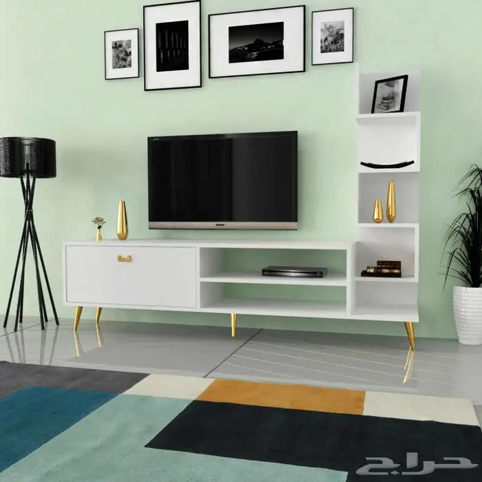 تخفيضات طاولة تلفزيون 180سم وركن قهوة 1