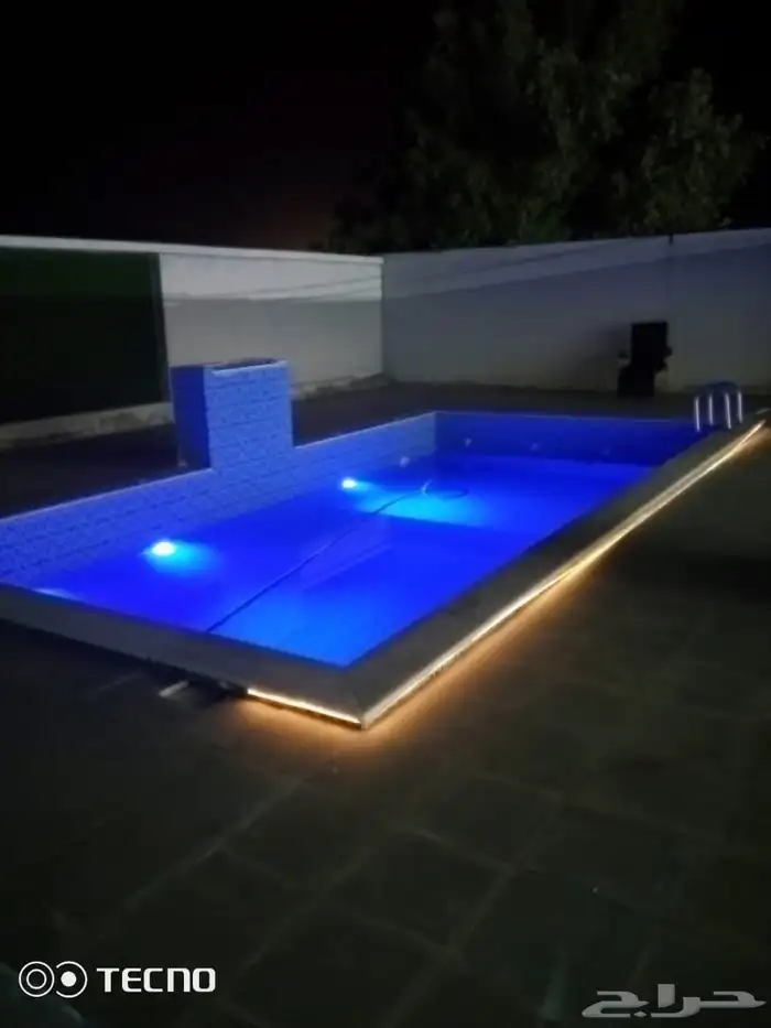 استراحه للايجار وبسعر ممتاز فيها جميع ترفيهيه للاسره 7