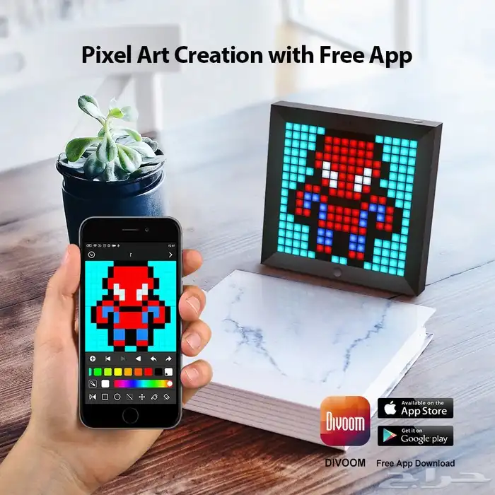 ( شاشة ) إطار ذكي من شركة Divoom Pixoo - DIY PIXEL 3