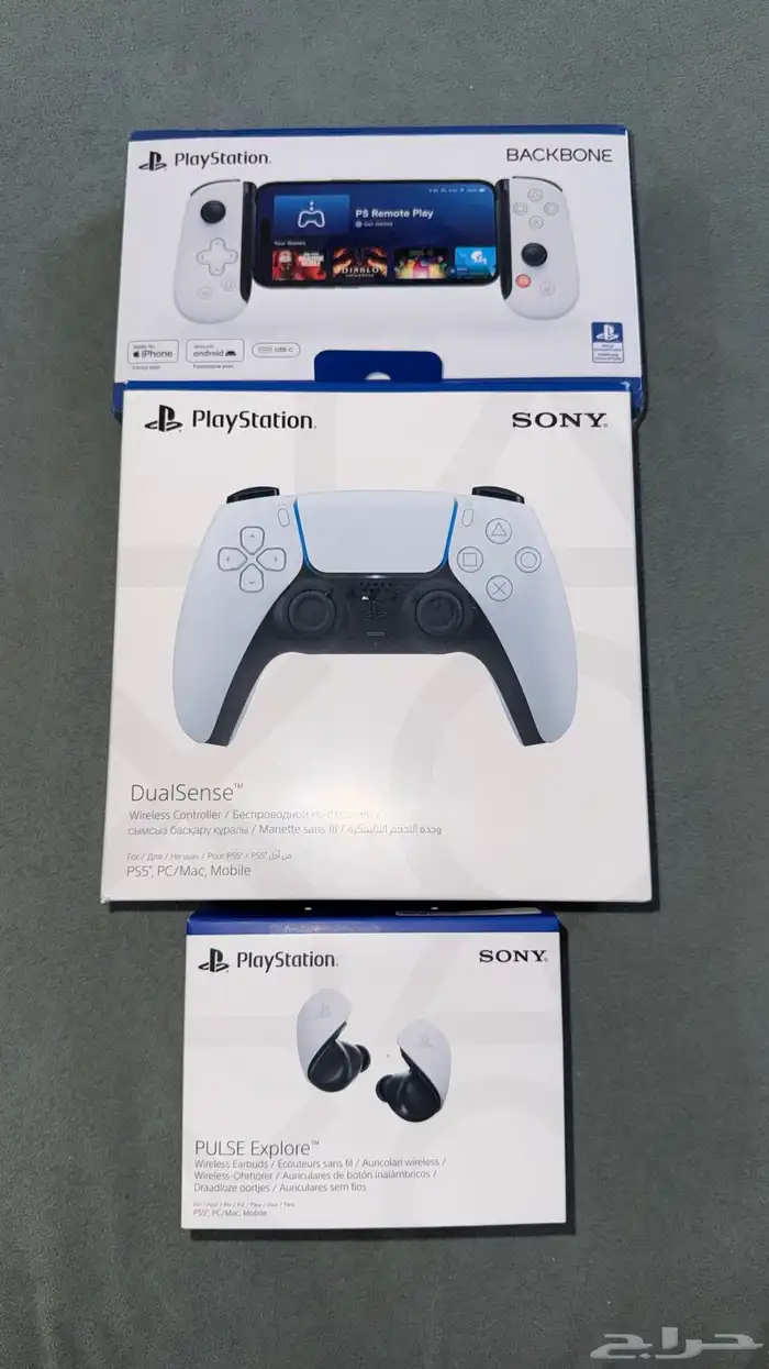 يد تحكم   سماعة ايربودز سوني   باك بون 3