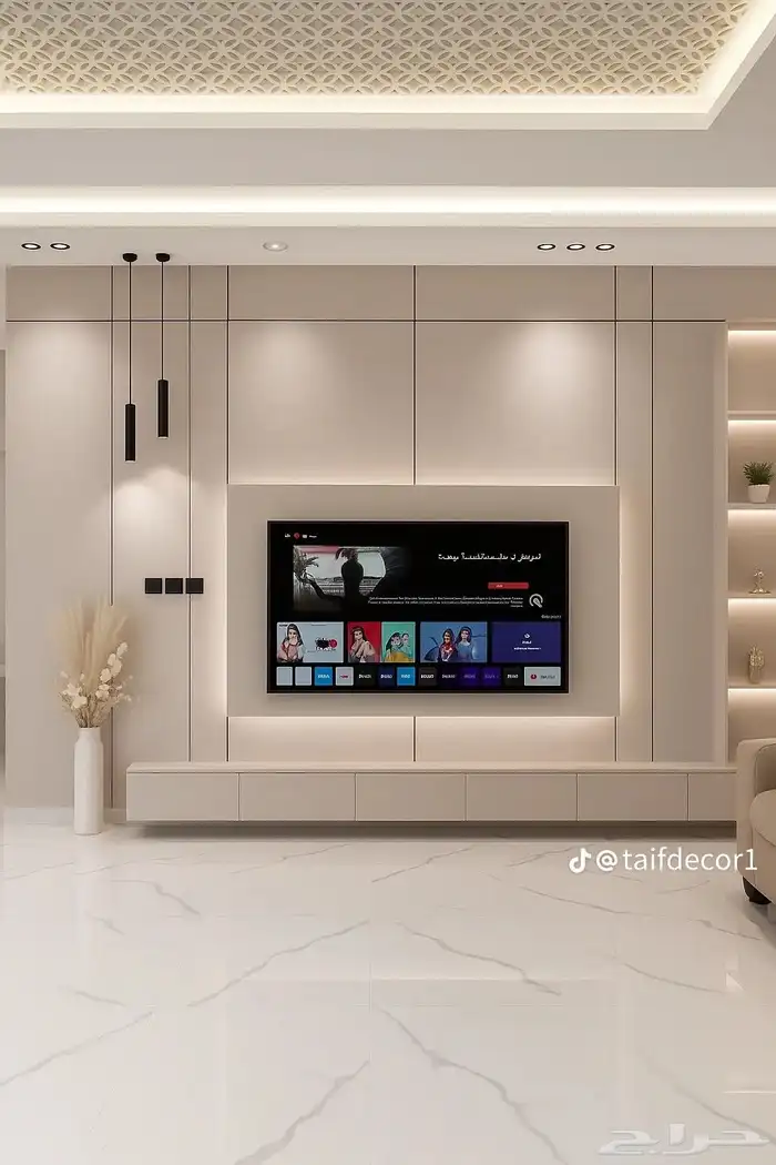 ديكورات داخليه خلفيات تلفزيون 4