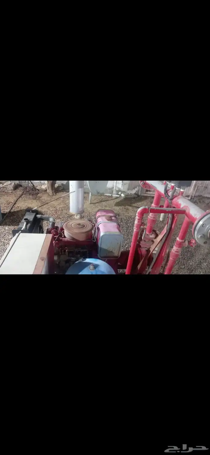 مضخة دفاع مدني نضيفه عالشرط شد بلد 250جالون خطين ديزل وهرباء 1