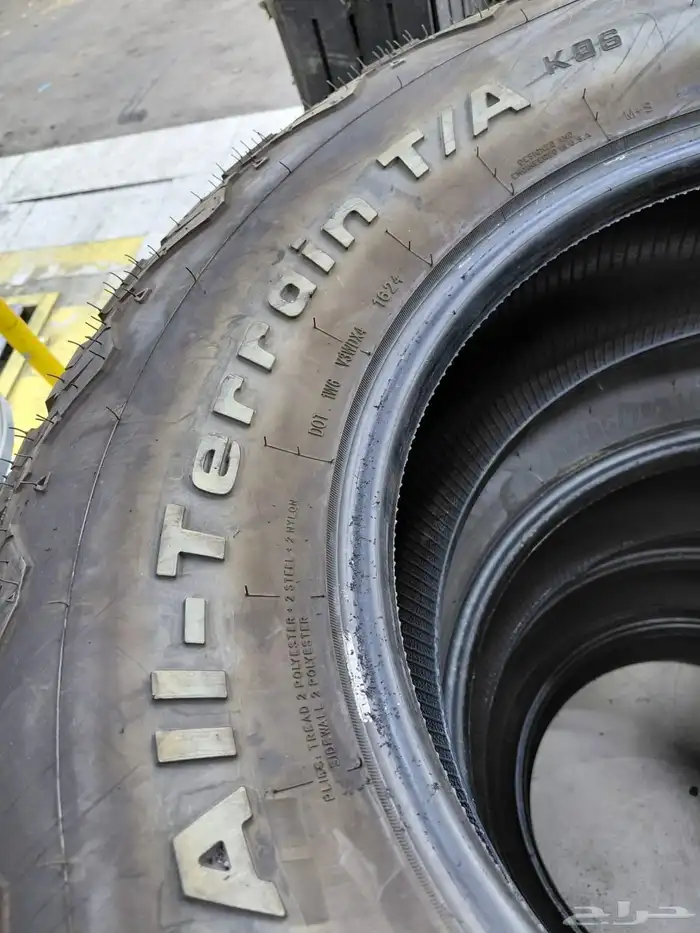 كفرات نص حجري مقاس 285 70 18 4