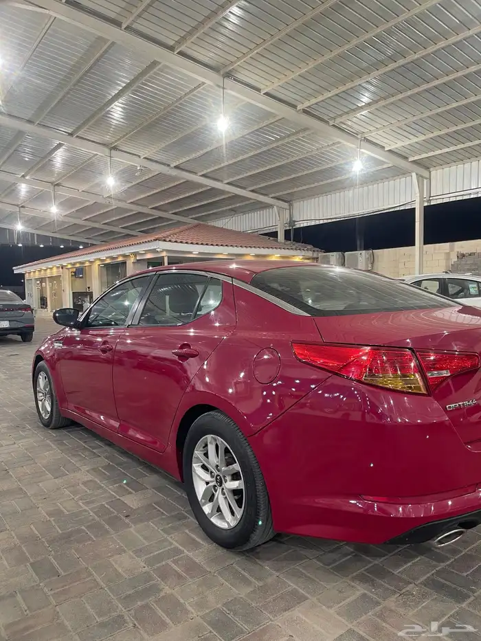 كيا أوبتيما موديل 2013 نص فل احمر دم غزال 5