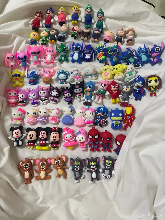 للبيع تعليقات اطفال22شخصية كرتونيه 75 حبه 0