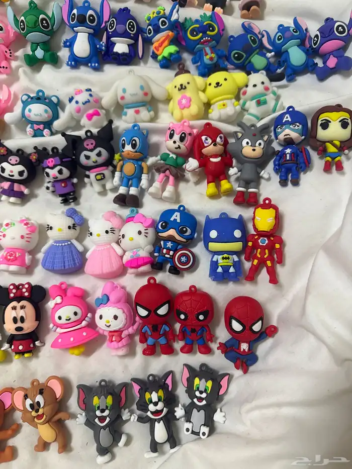 للبيع تعليقات اطفال22شخصية كرتونيه 75 حبه 4