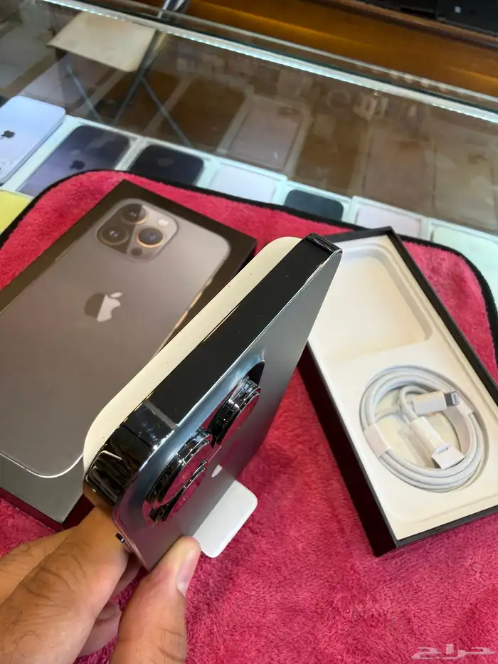 آيفون 13 برو 128 قيقاء بطارية 92 مع كرتونه وكامل اغراضه 6