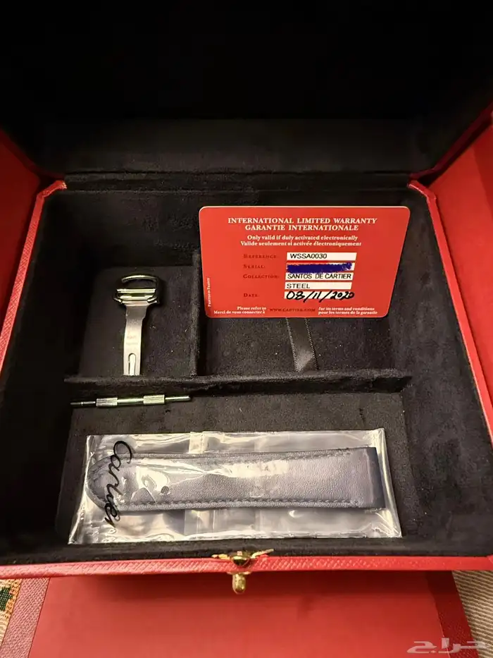 ساعة كارتير سانتوس جديدة اصلي وكالة 9