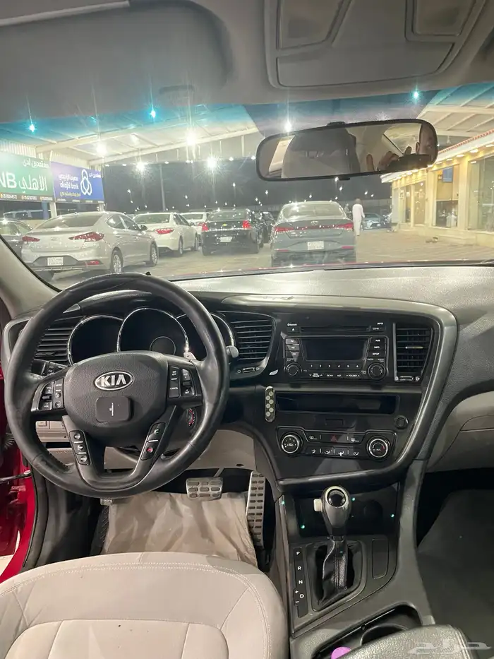 كيا أوبتيما موديل 2013 نص فل احمر دم غزال 8
