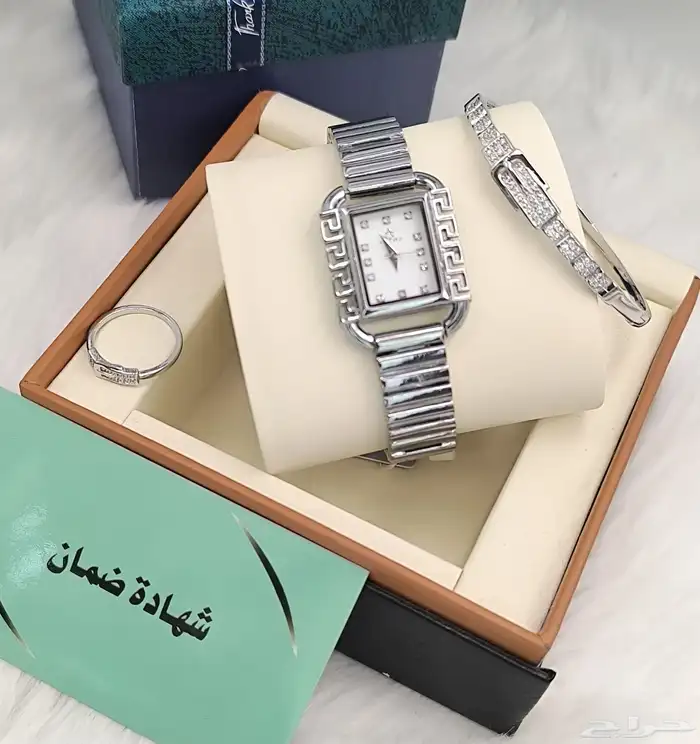 أطقم نسائية فاخرة ماركة ASTRO(ساعة   سوار   خاتم) مع الضمان 6