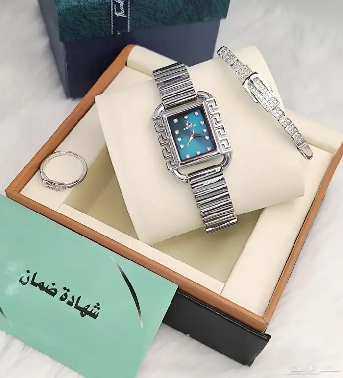 أطقم نسائية فاخرة ماركة ASTRO(ساعة   سوار   خاتم) مع الضمان 3