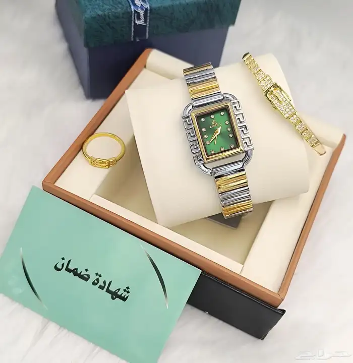أطقم نسائية فاخرة ماركة ASTRO(ساعة   سوار   خاتم) مع الضمان 9