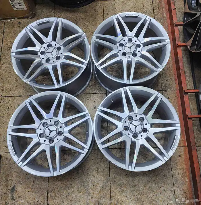 جنوط مرسيدس E300 مقاس 18 اصلي وكاله موديل 2016 4