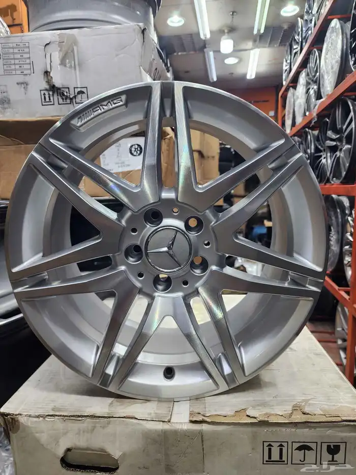 جنوط مرسيدس E300 مقاس 18 اصلي وكاله موديل 2016 2