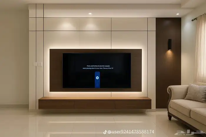 ديكورات داخليه خلفيات تلفزيون 7