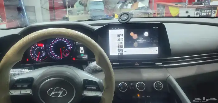 شاشه اندرويد على سياره الانترا موديل 2022 4