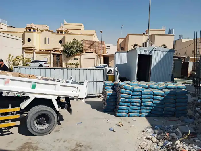 مبسط مواد بناء رمل سمنت بلك غرا دفان زيرو بحص بندوره 1