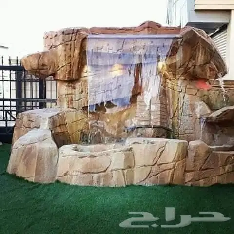 ديكورات خارجيه شلالات وتنسيق حدايق 4