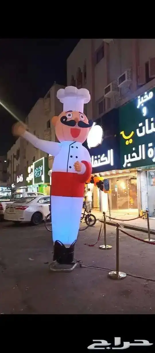 ماطور بالونة راقصه مع الاقمشة بكل اشكال 2