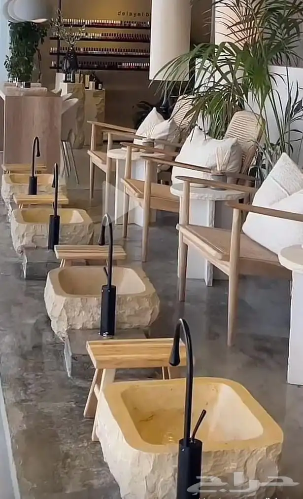 مغاسل نحت يدوي طبيعي 6