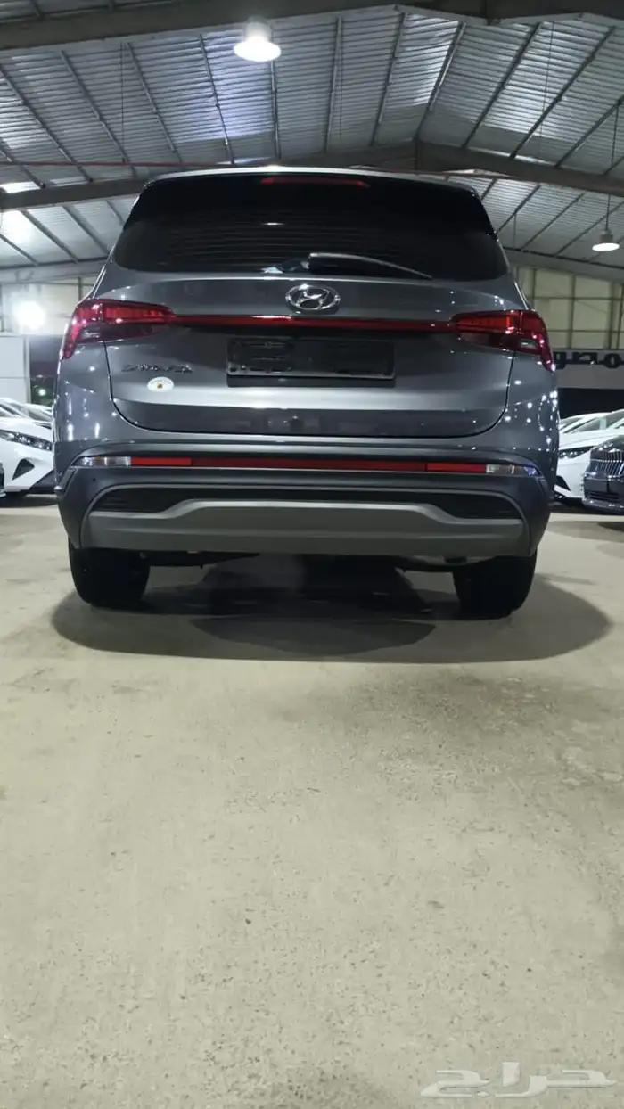 هيونداي سنتافي رصاصي 2022 ديزل بطاقة جمركية وارد كوريا 3