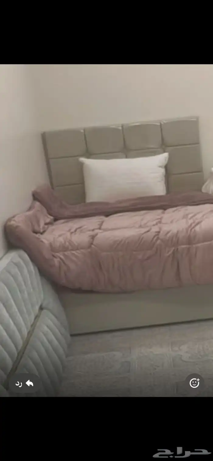 سرير نفر ونص نظيف شرط للبيع في الطايف بدون المراتب 0