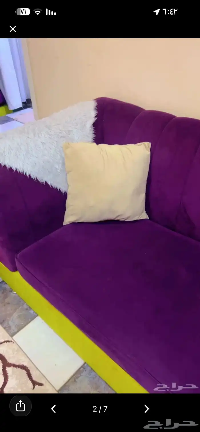 طقم كنب للبيع 6 كنبات كبير 4