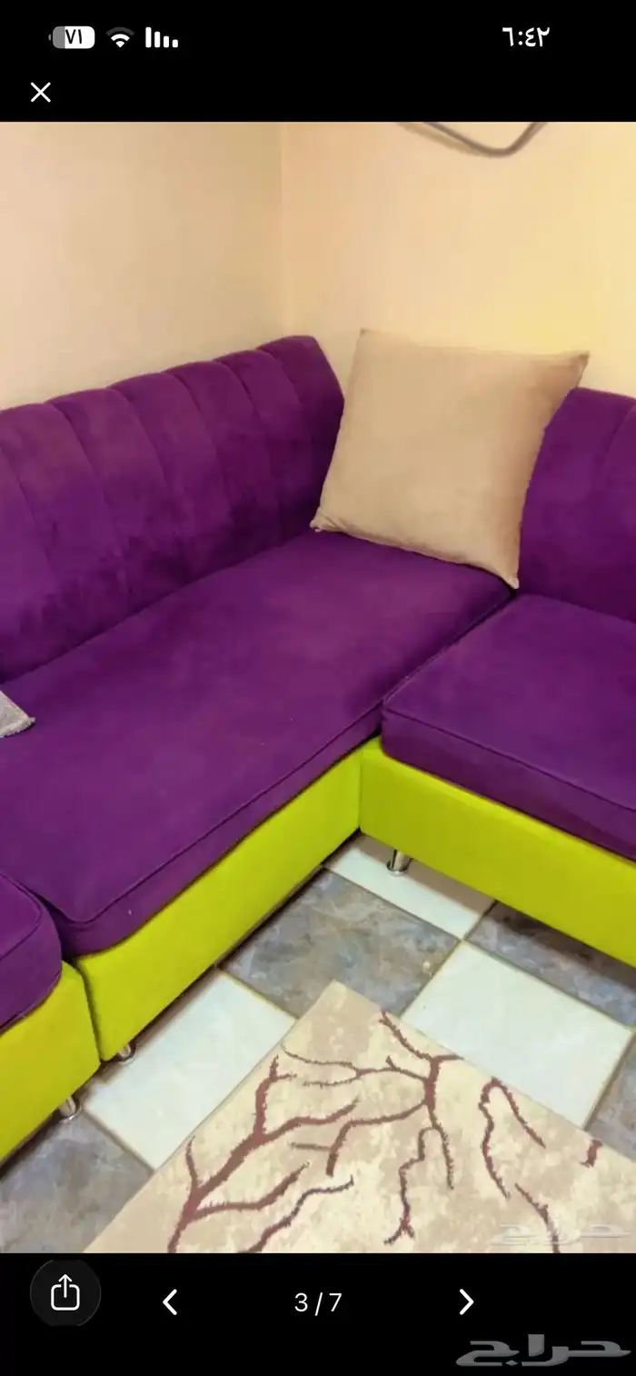 طقم كنب للبيع 6 كنبات كبير 3