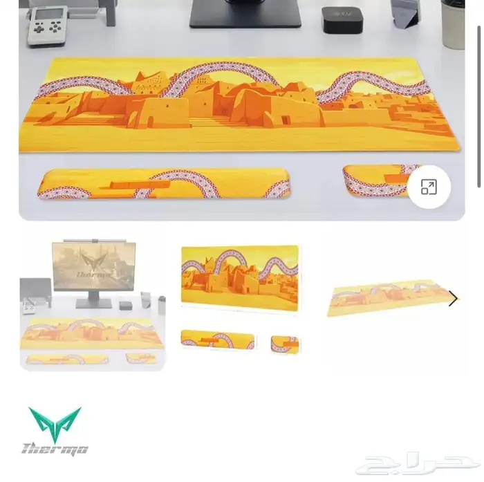 ثيرمو مجموعة ماوس باد تراثية احترافية TM04 مقاس XXL مع مسند 2