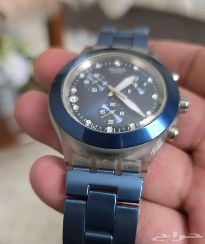 ساعة سواتش swatshسويسرية اللون كحلي للبيع 2