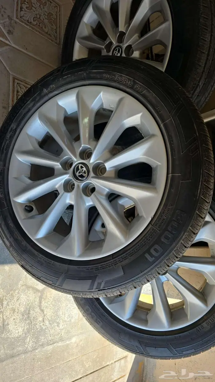 جنوط كورولا 2020 وكالة اصلي مقاس 16 على السوم 1