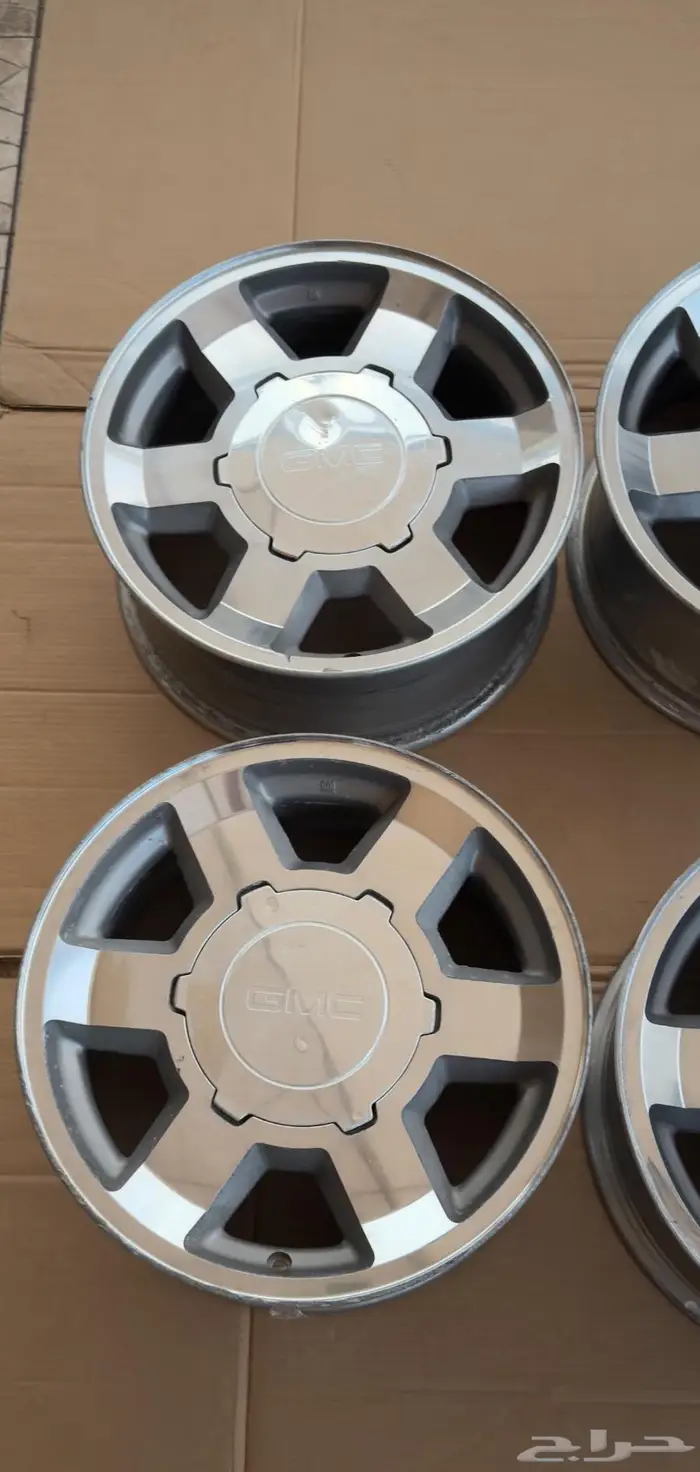 طقم جنوط يوكن XL كروم نيكل مكحل 2006 وكالة GM 8