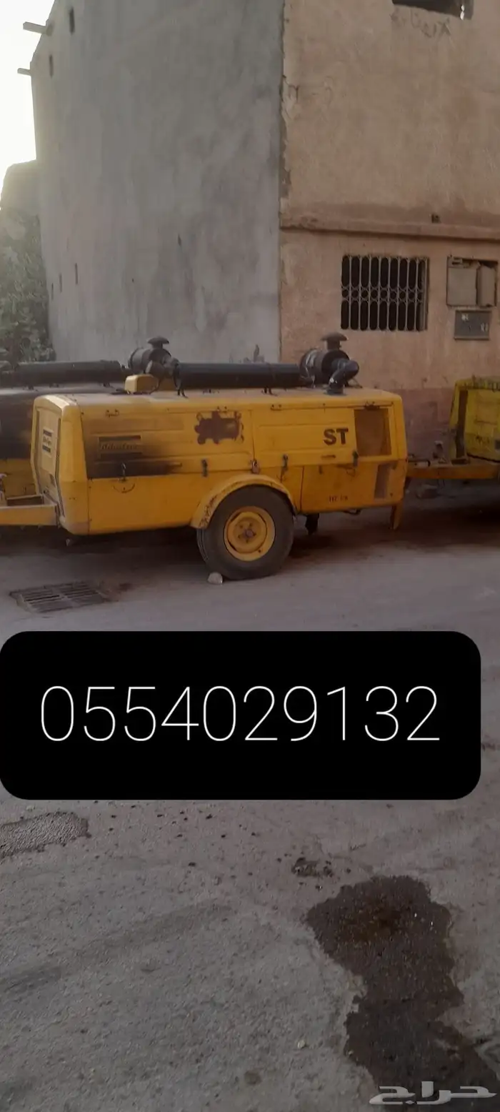 كمبريسر للإيجار وتكسير قواد رسيف حديد تنظيف 0