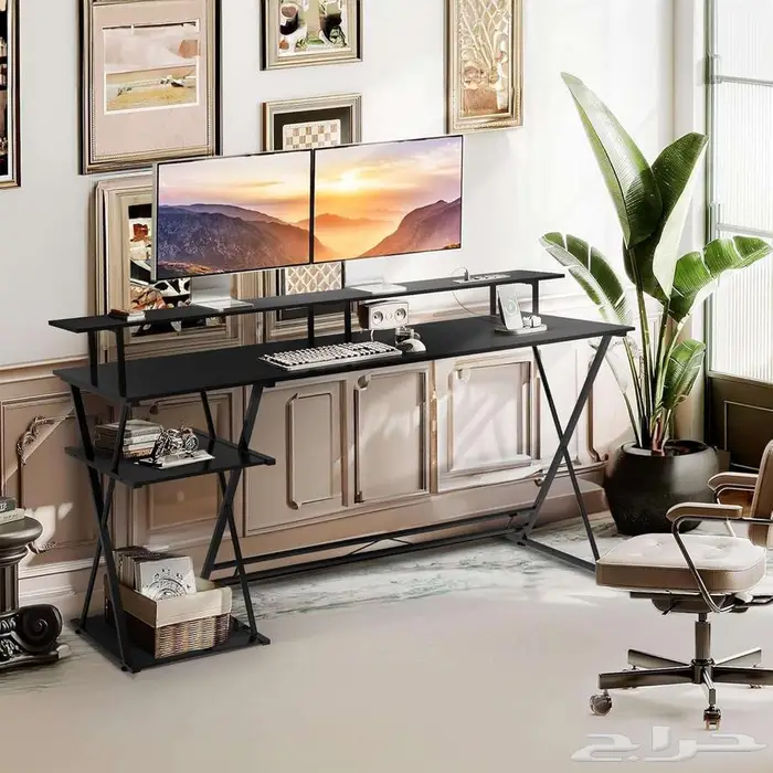 طاولة كمبيوتر طاولة العاب 140X48 3