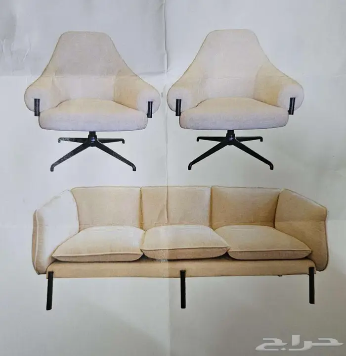 مجلس مكتبي او بيتي جديد بالكرتون لون بيج 0