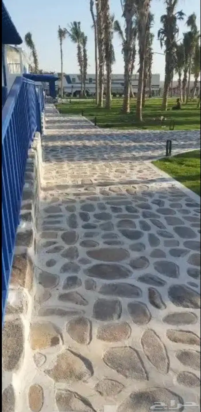 قص اراضي بناء بكلين ربراب تلبيس شلالات حجر 7