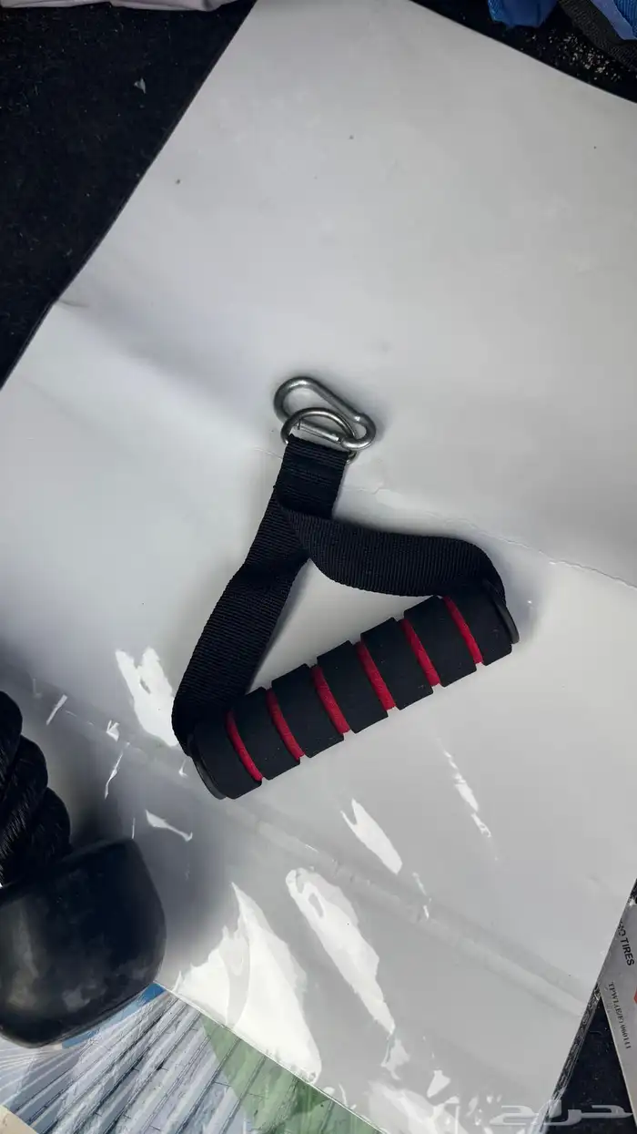 عدة رياضية للتمارين   كيبل للترايسبس و مسطرة ومقبض يد 2