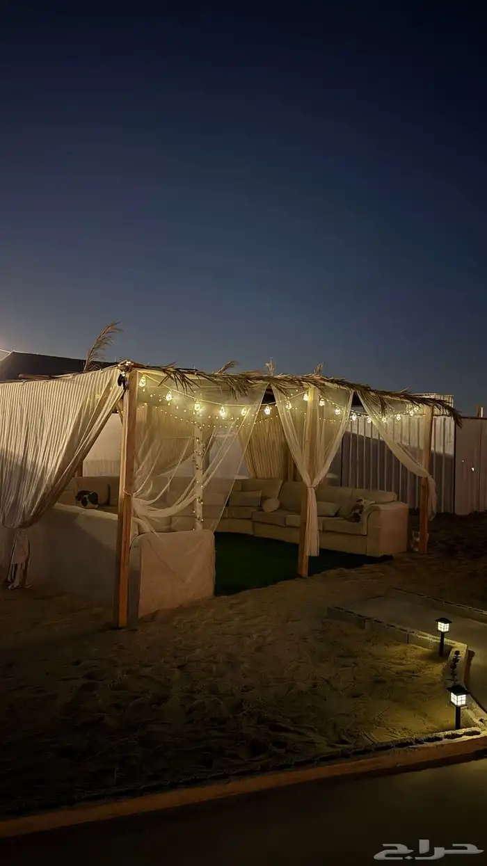 مخيم نور القمر في الوصله قسمين بسعر خاص بمناسبة الافتتاح 30