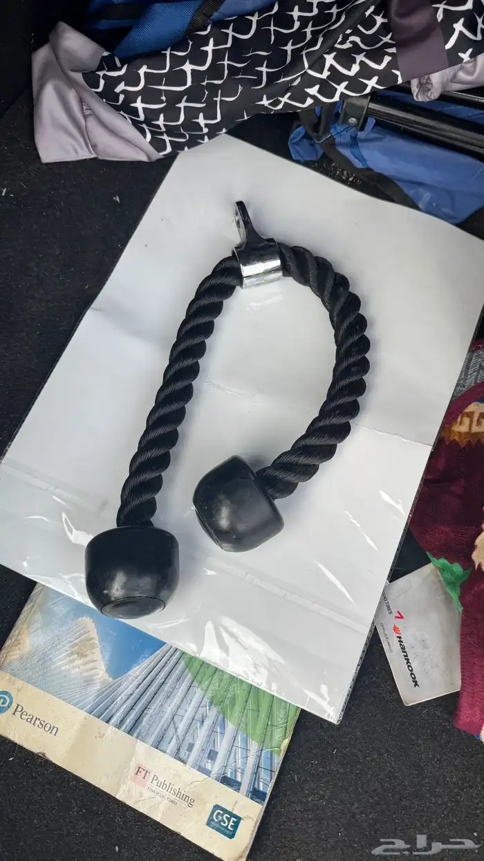 عدة رياضية للتمارين   كيبل للترايسبس و مسطرة ومقبض يد 1