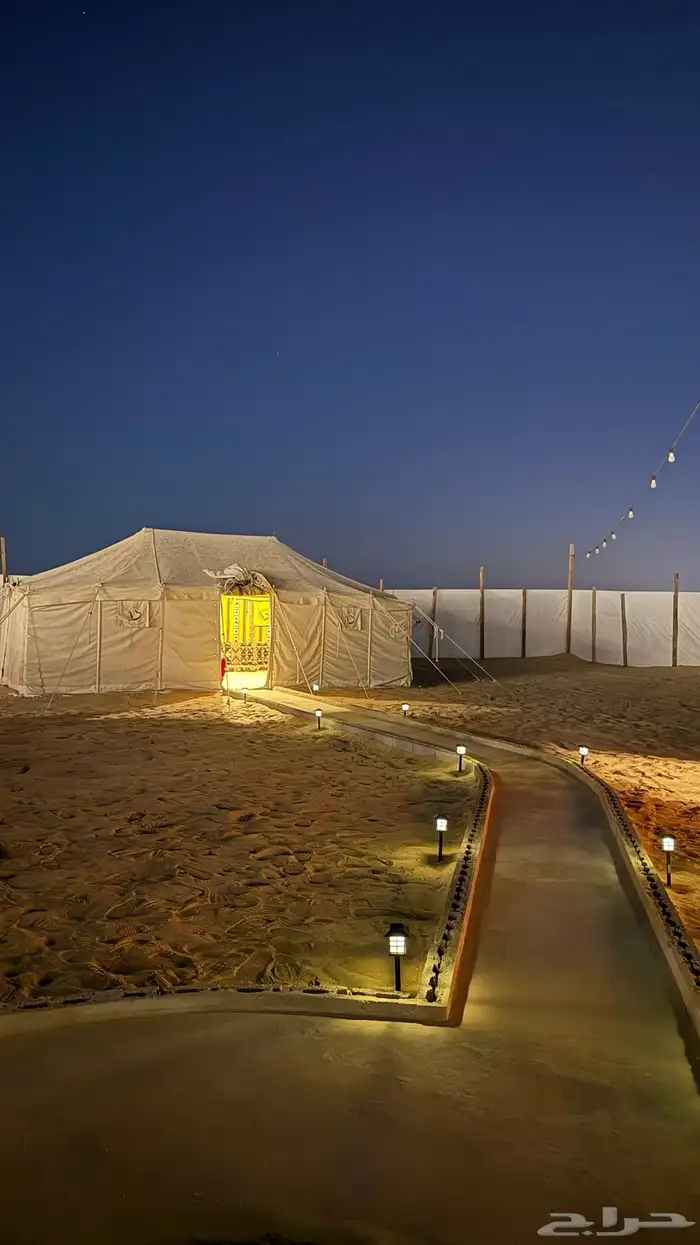 مخيم نور القمر في الوصله قسمين بسعر خاص بمناسبة الافتتاح 32
