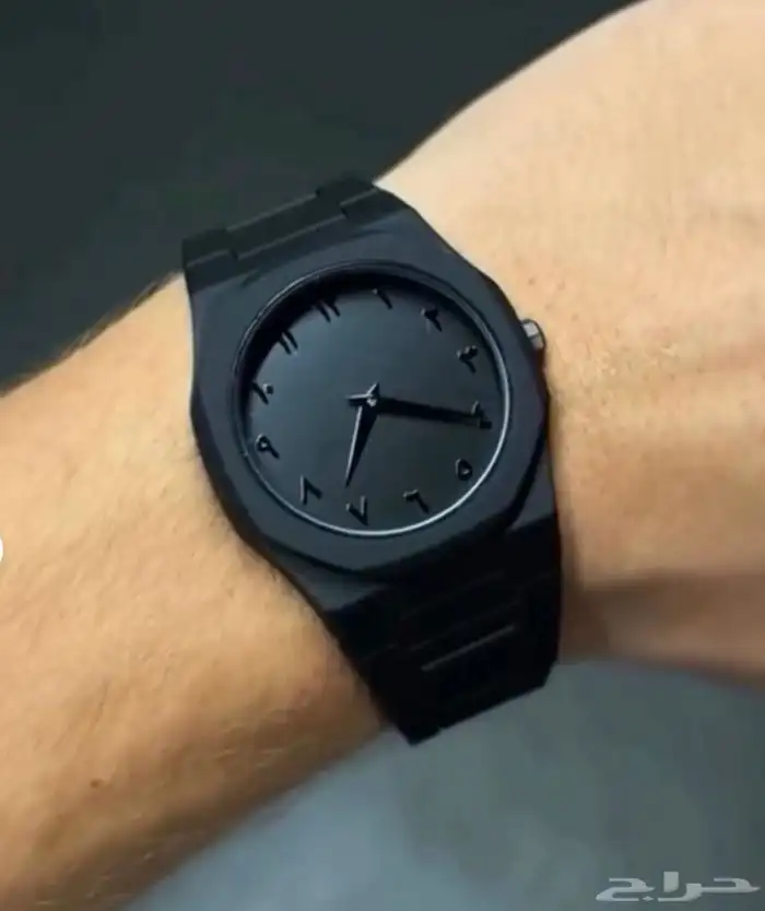 Minimalist Black ساعة بالعربي 0
