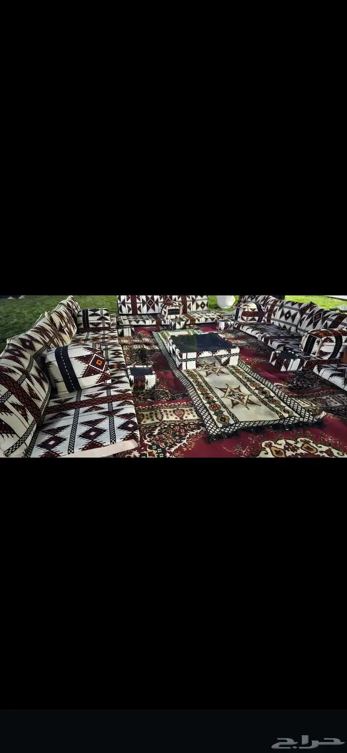 تاجير جلسات شعبيه كراسي طاولات طعام دفايات 8