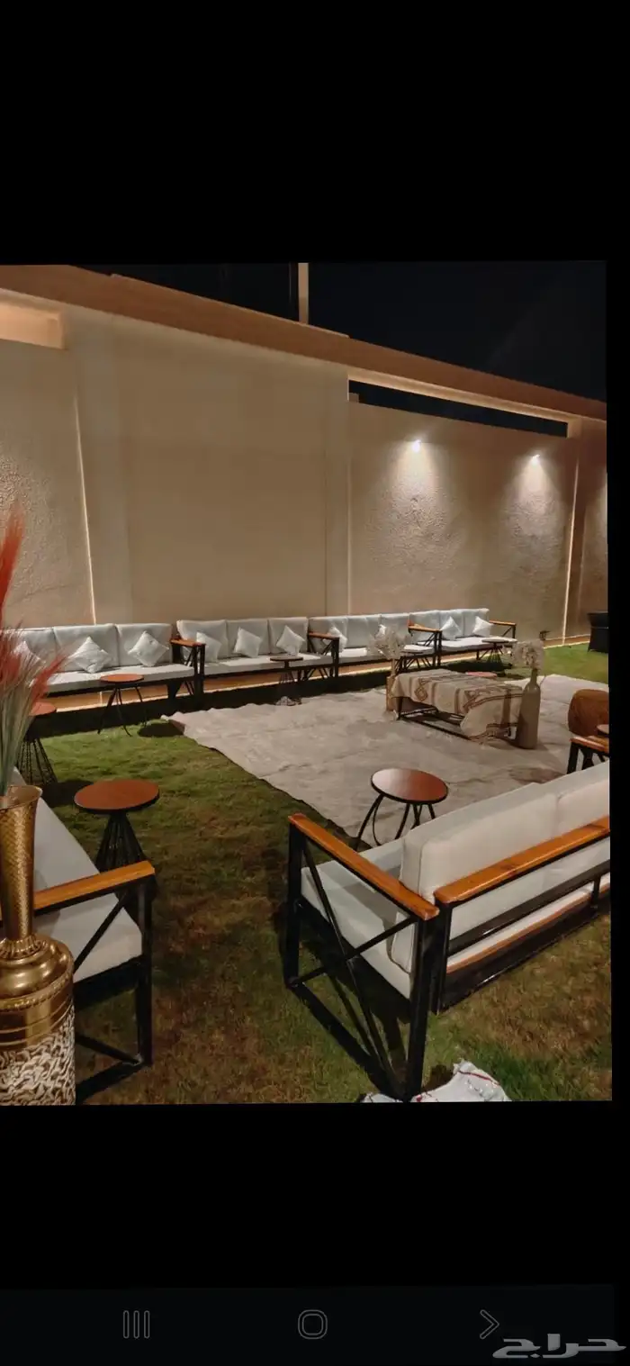 تاجير جلسات شعبيه كراسي طاولات طعام دفايات 0