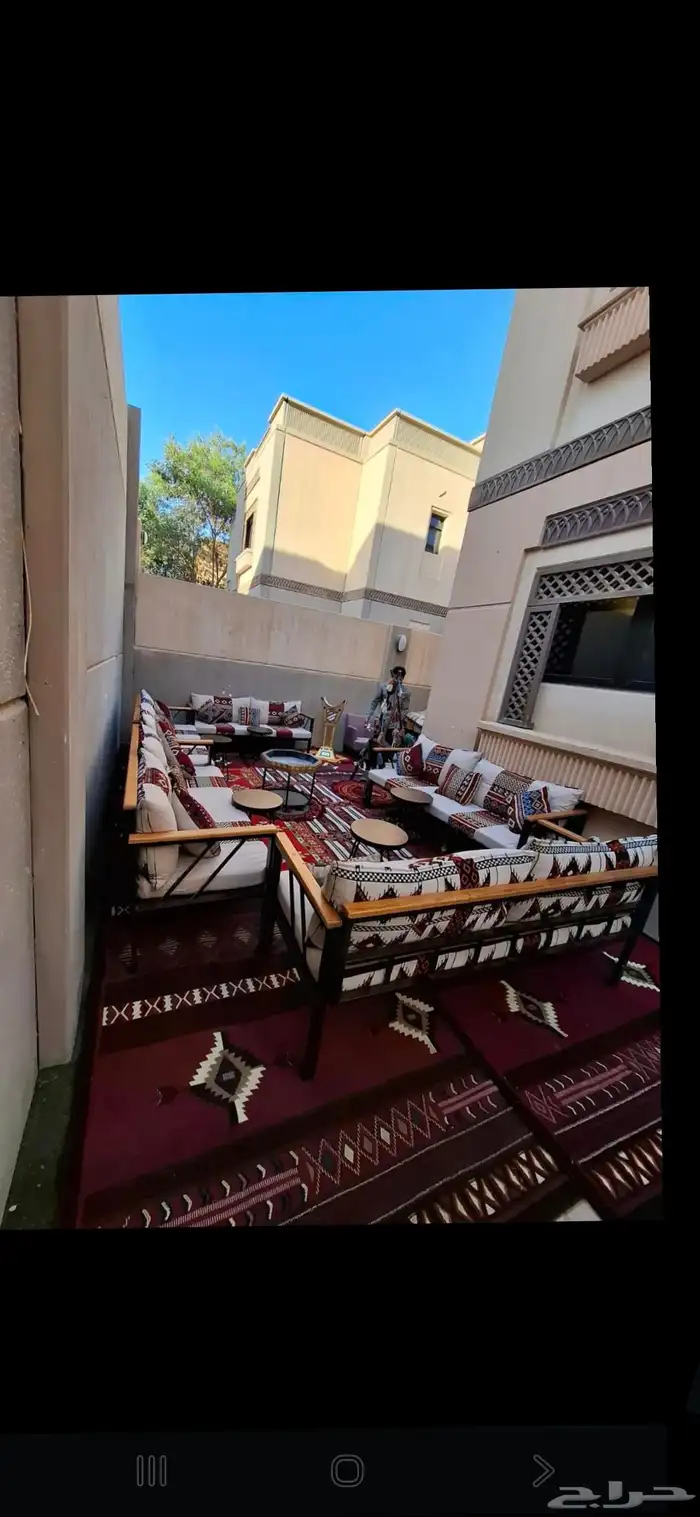 تاجير جلسات شعبيه كراسي طاولات طعام دفايات 1